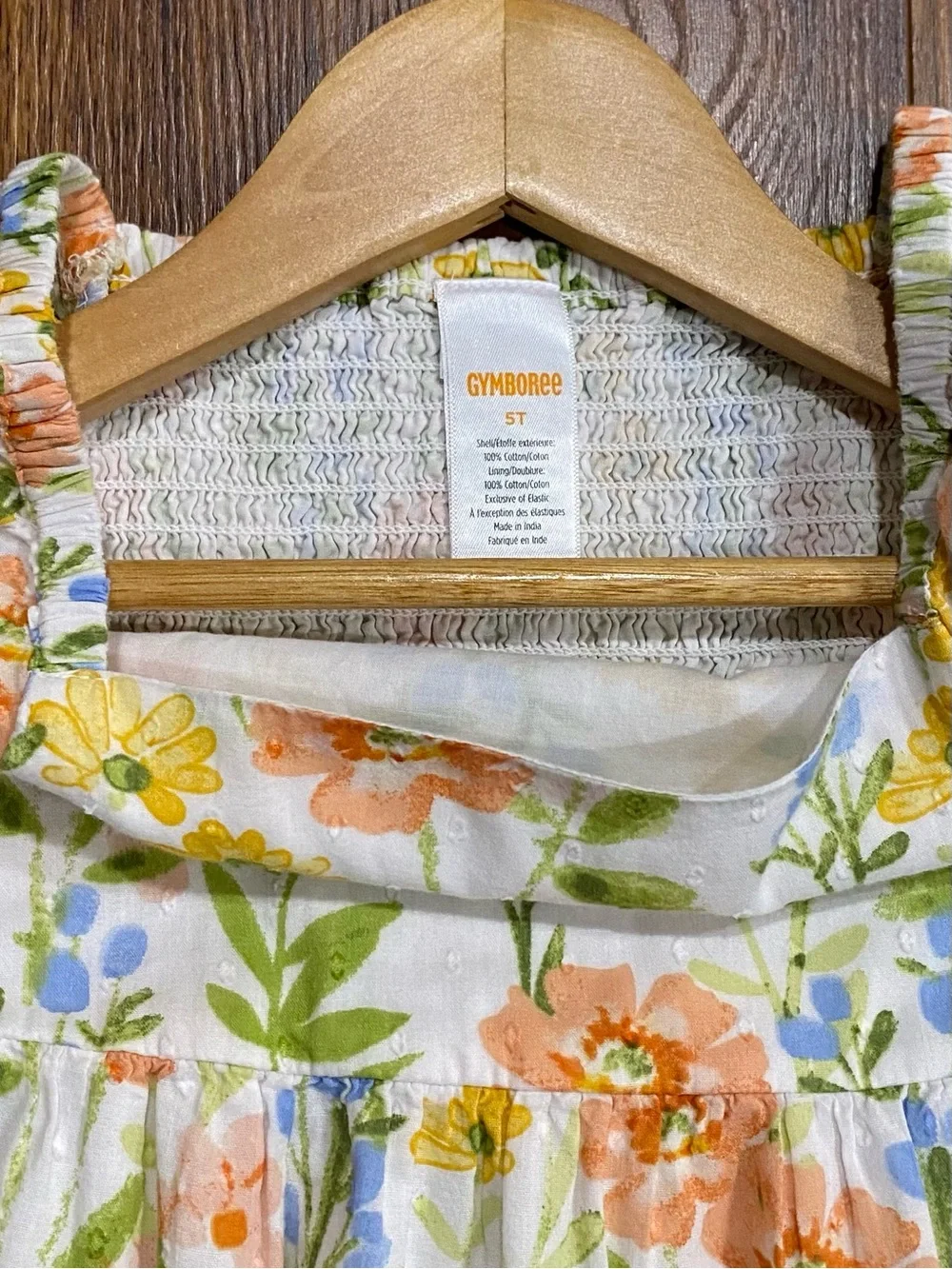 Gymboree Girls ‘Prairie Fields’ Floral Ruffle Dress with Flower Headwrap Size 5T
